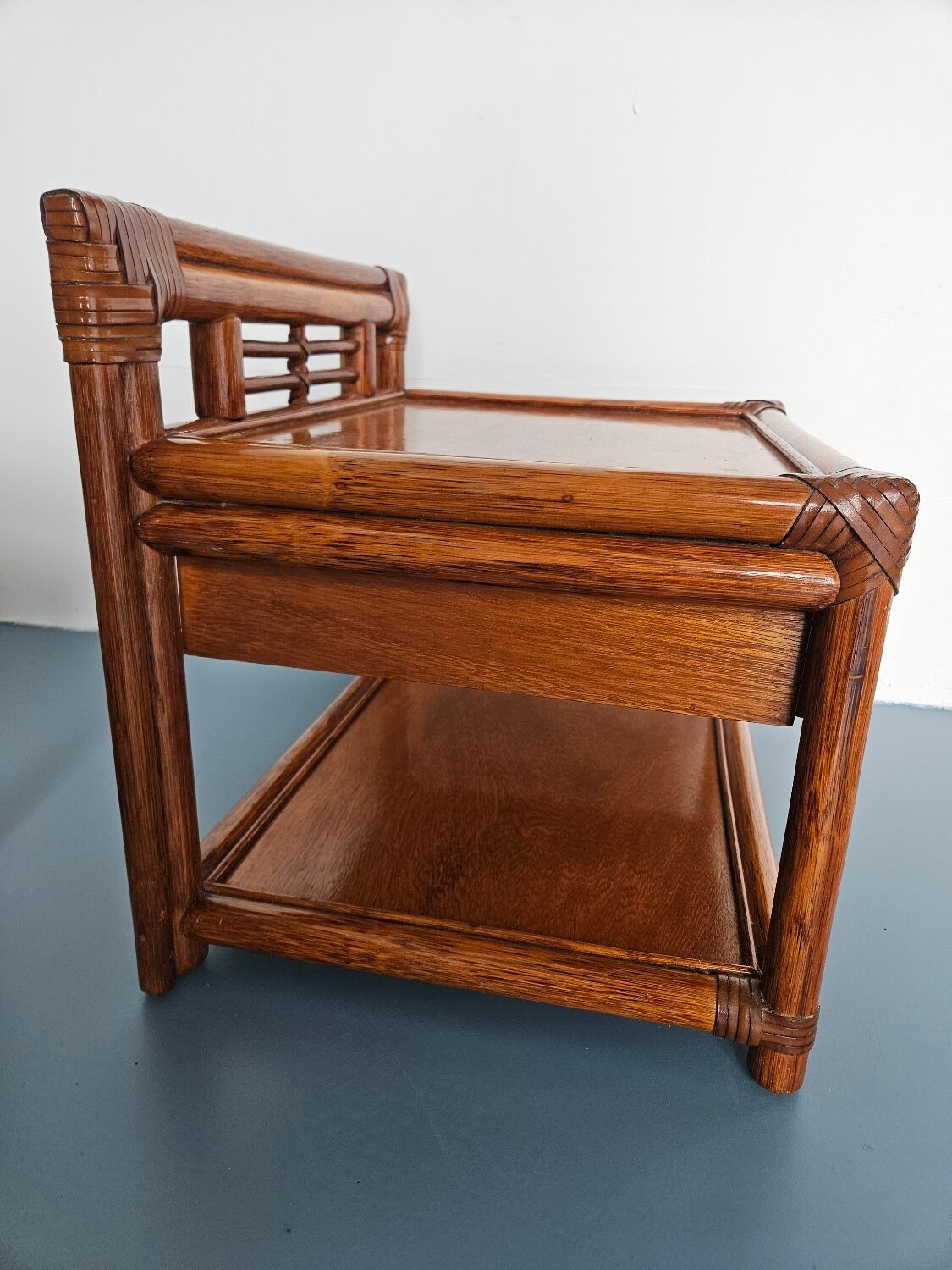 Prestige rattan bedside table maugrion