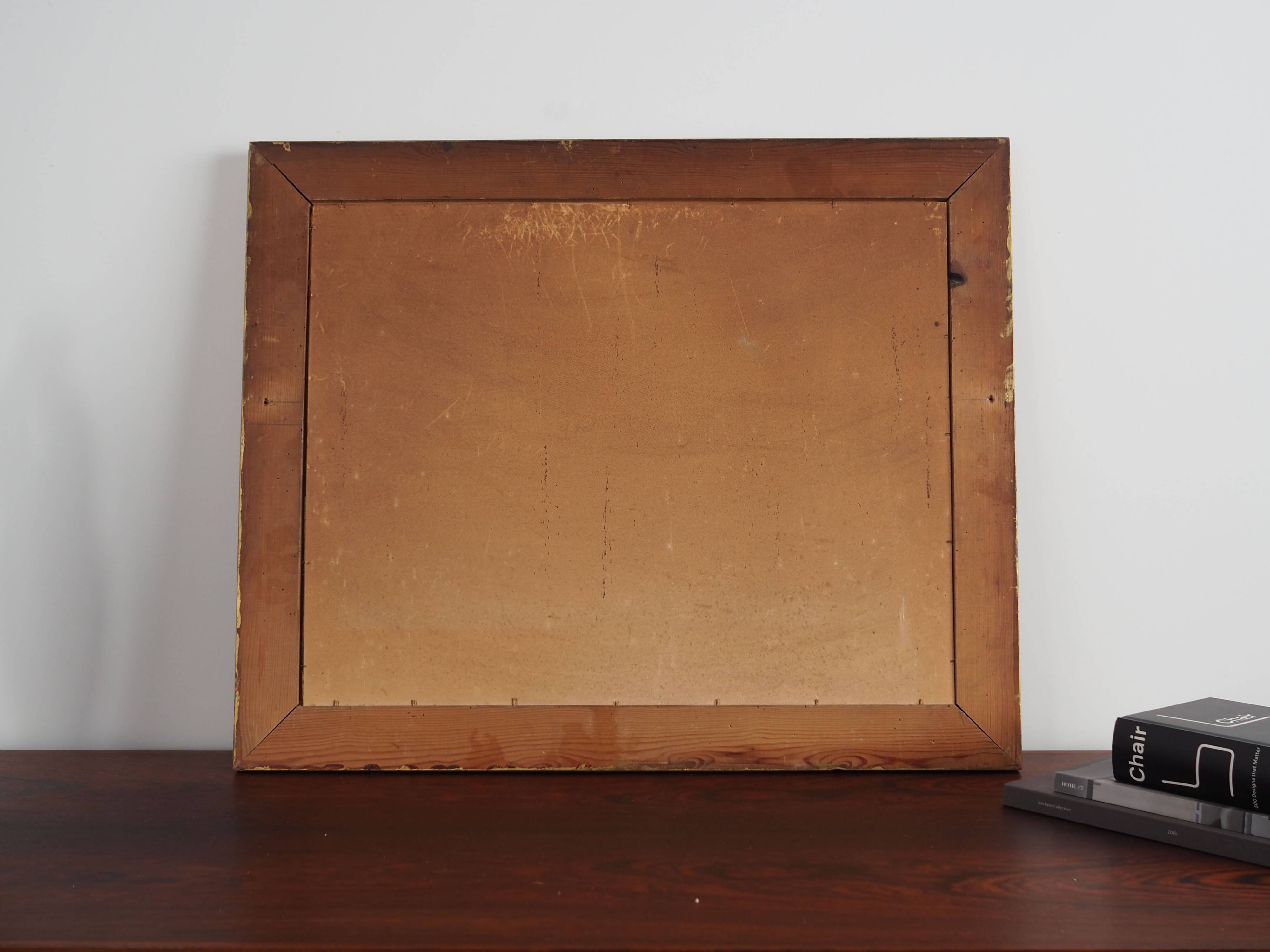 Painting "The Farm”, Scandinavian design, 1970s