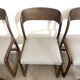 Lot de six chaises « traîneau » Baumann assises restaurées
