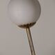 Vintage Arlus floor lamp in black lacquered metal and opaline globes, 1960