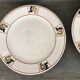 Plate on footstool Terre de Fer Salins Charbonnier