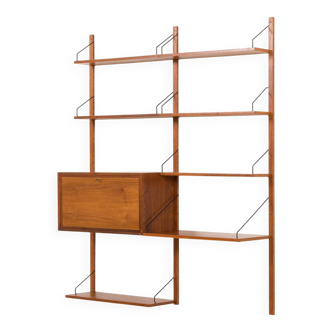 Un ensemble mural Poul Cadovius avec un bureau et une étagère de bureau pour Cado, années 1960.