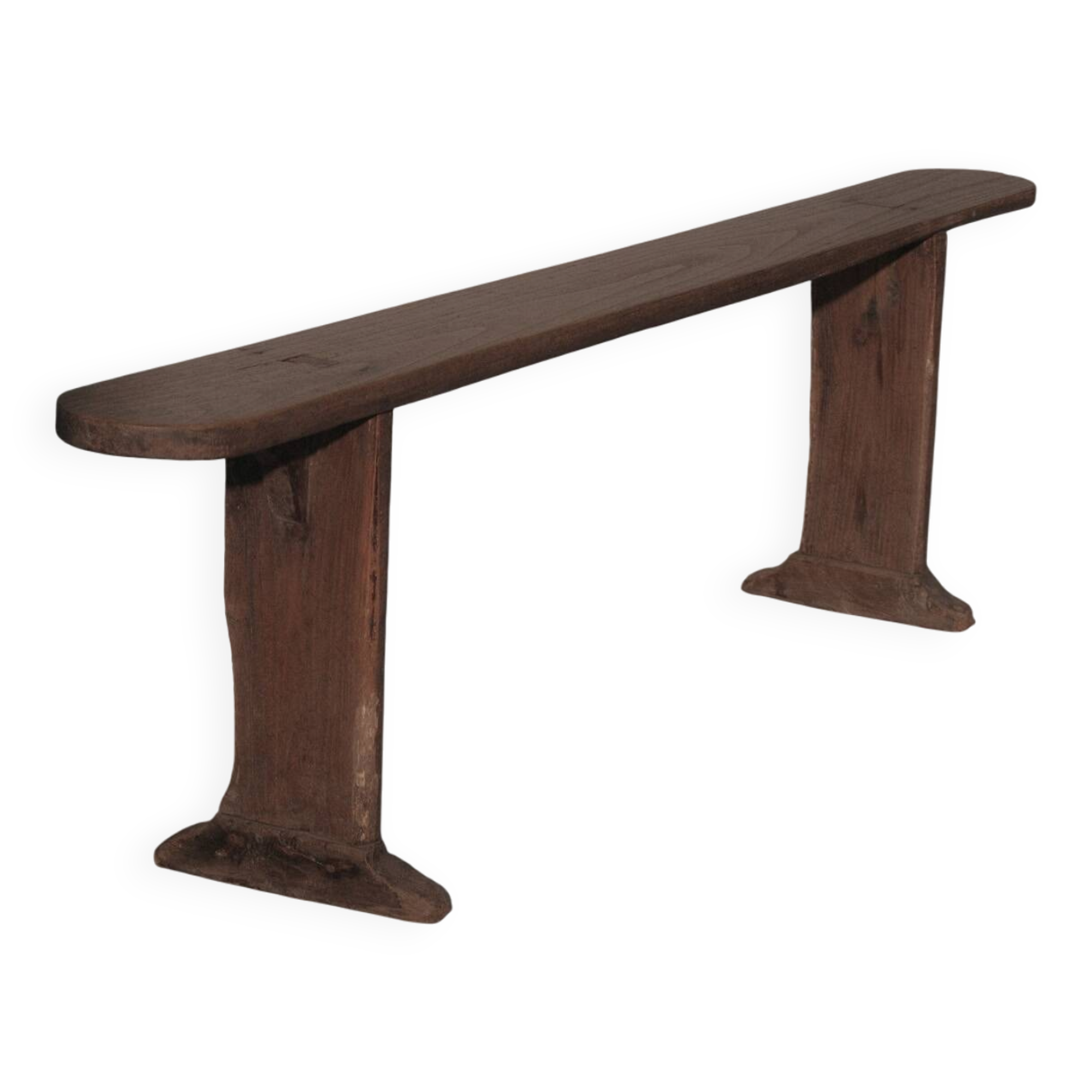 Farmhouse bench in chestnut wood
