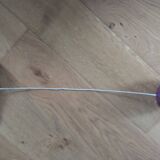 Bilboquet ancien bois lasuré prune violet