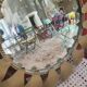 Metal flower mirror