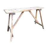 Workbench in raw wood