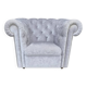 Chesterfield-style armchair