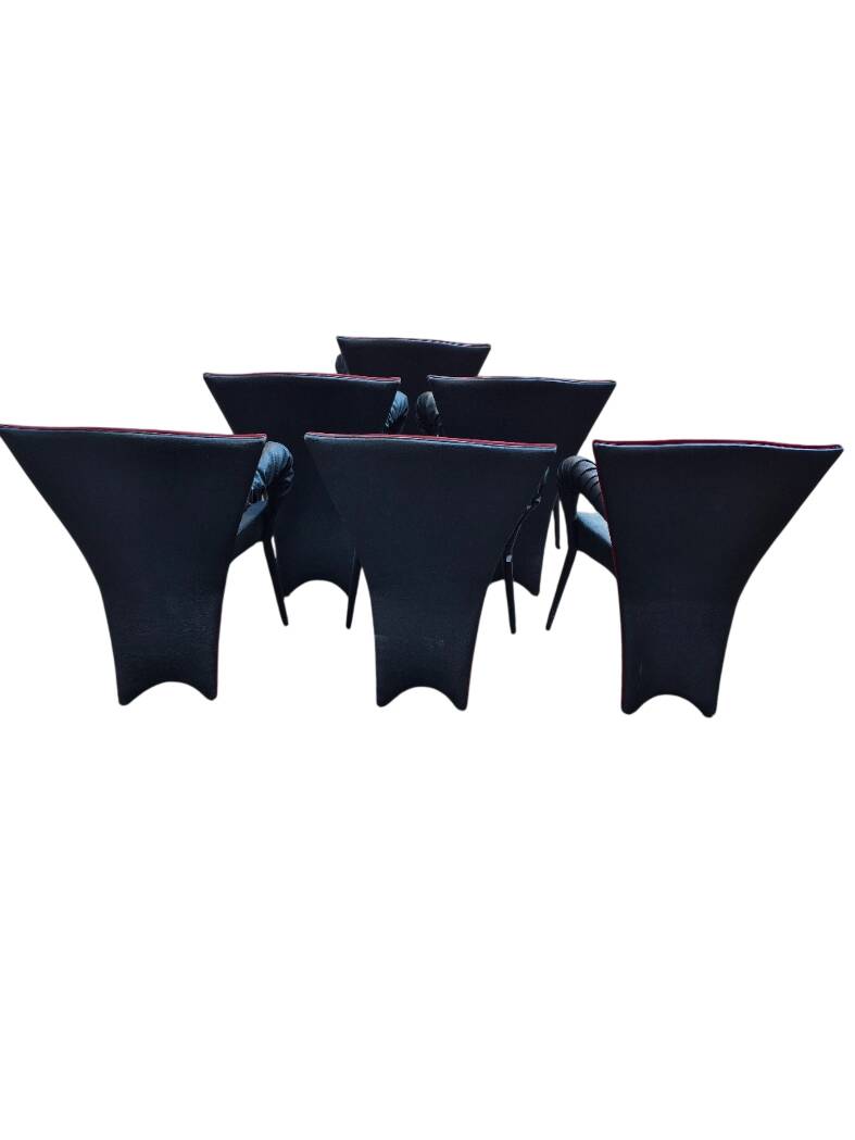 6 Scarabas chairs model André T designed by Bofek Sipek