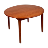 Danish teak round extending dining table