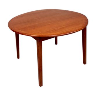 Danish teak round extending dining table