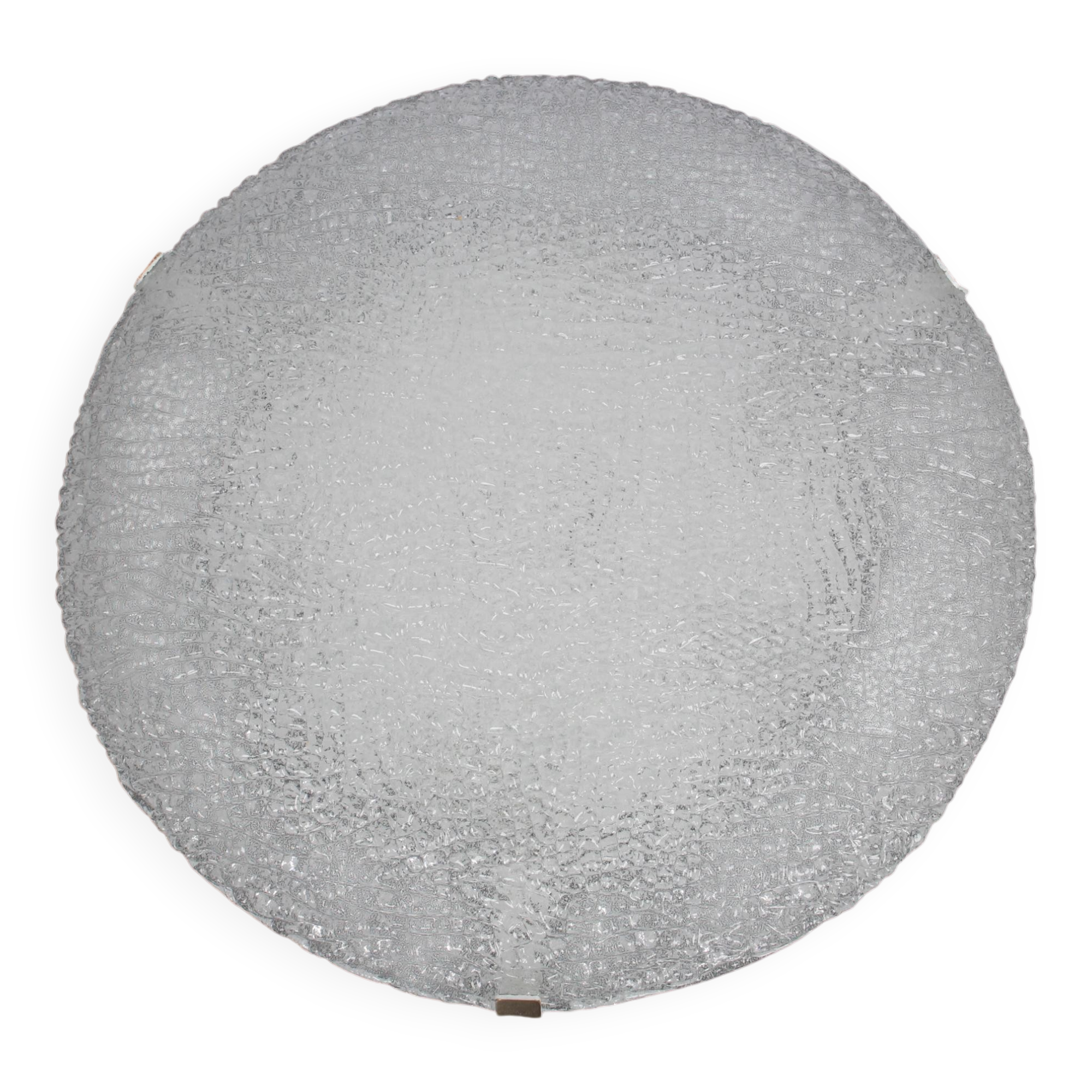 Large frosted glass ceiling light by Kalmar, Austria, 1960s.