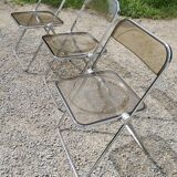 Set of 3 plia chairs by Giancarlo Piretti from the 70s