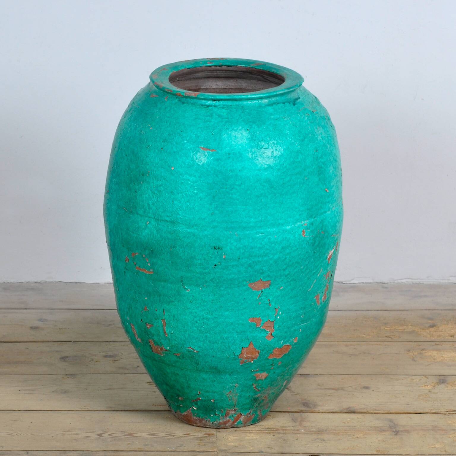 Turkish terracotta olive jar or garden urn
