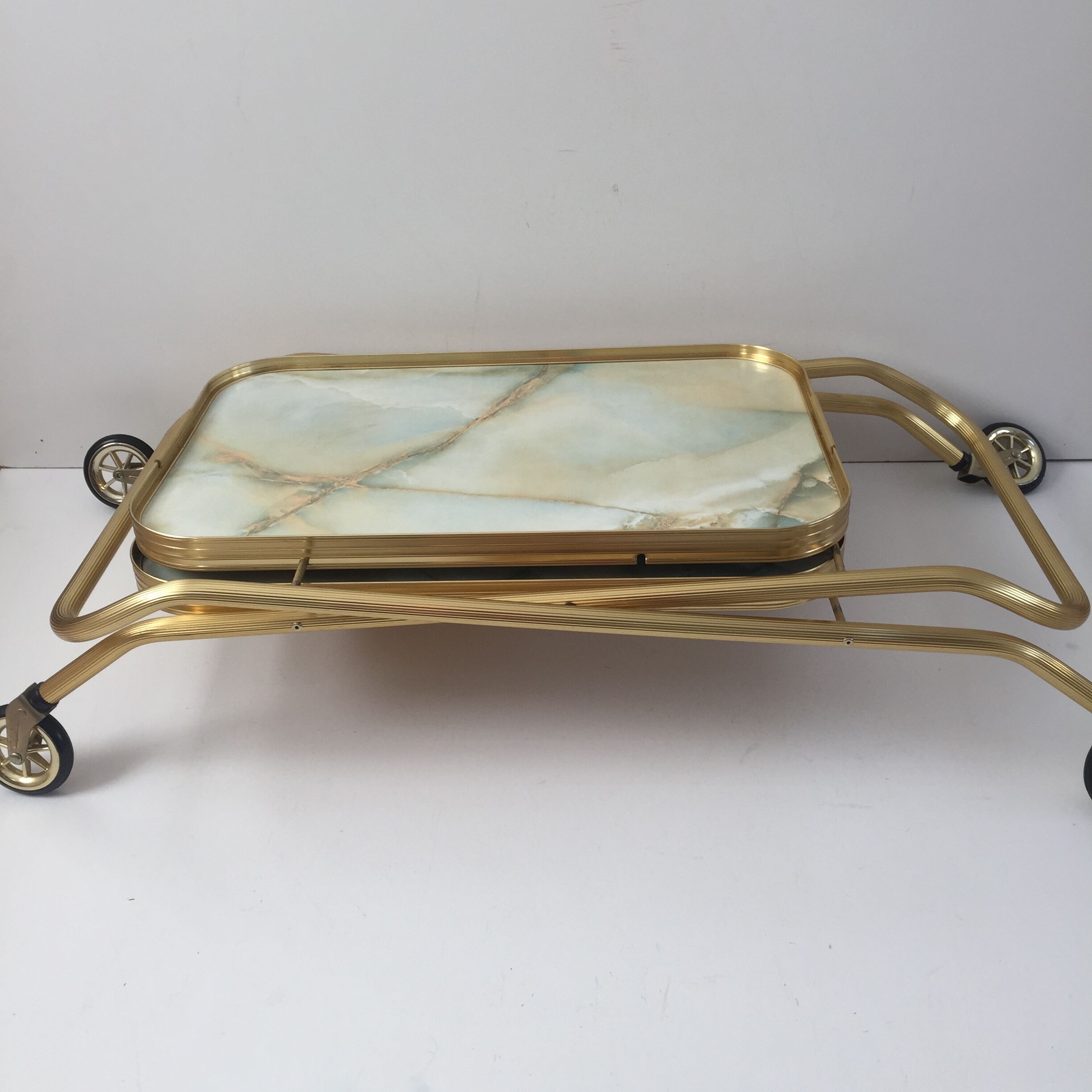 Golden vintage folding service