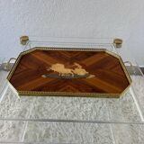 60s marquetry tray