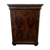 Secretary Louis Philippe mahogany veneer from cuba