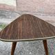 guéridon formica petite table basse vintage tripode porte plante midcentury 50s