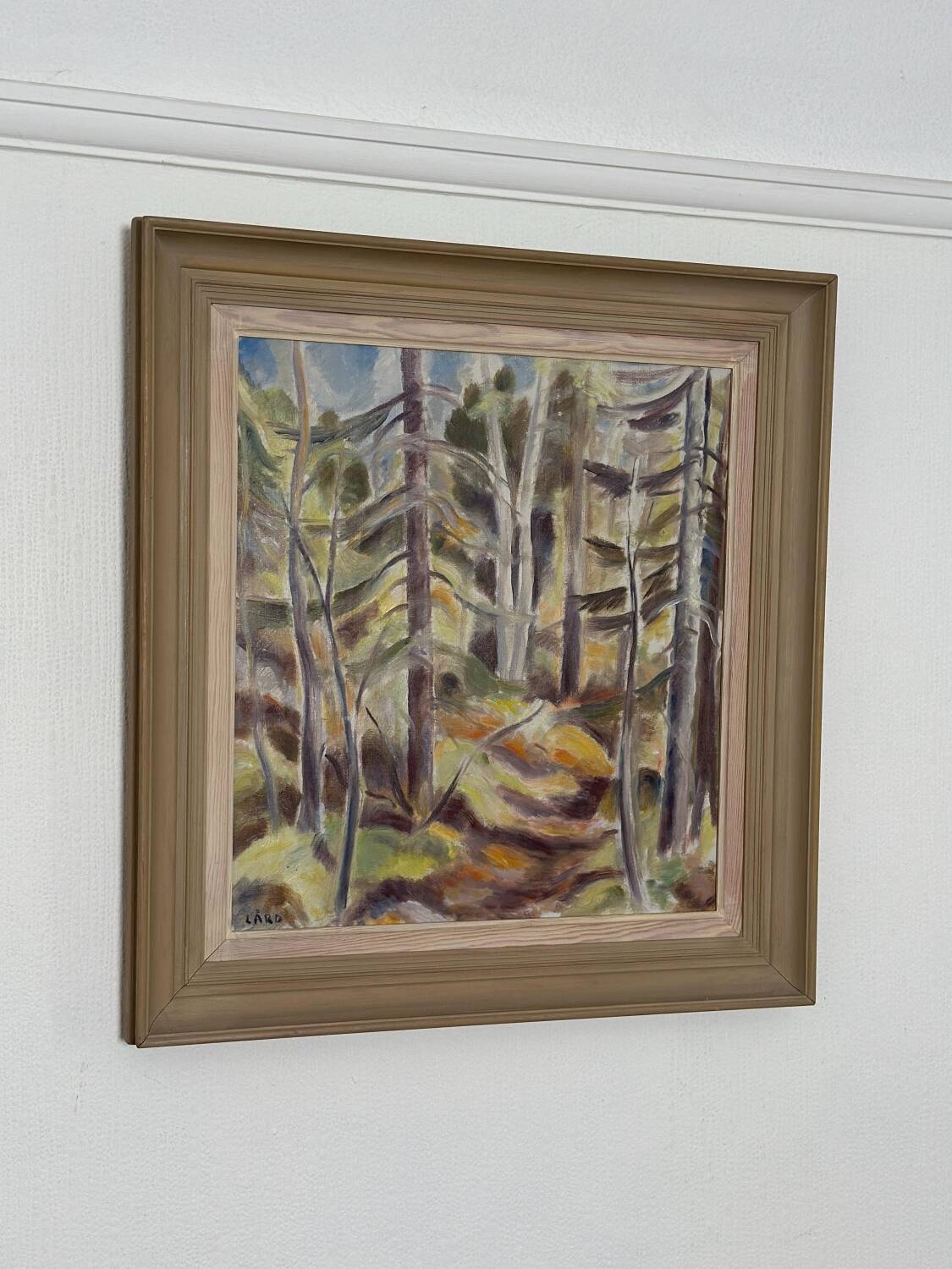 Original Swedish Oil on Canvas – “Forest” by Gottfrid Lård