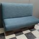 Diner seat USA style in blue fabric