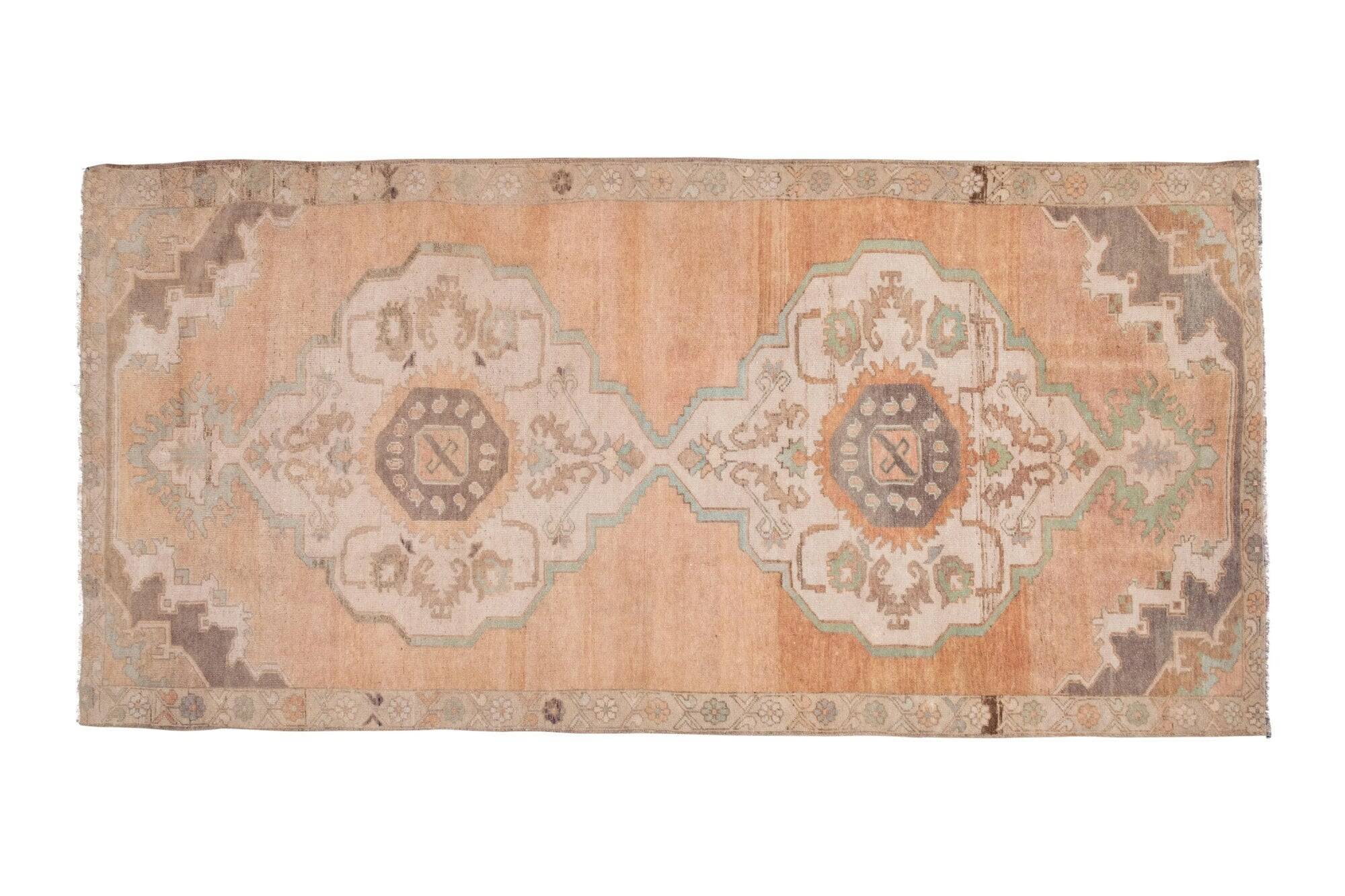 Vintage Turkish hallway rug 150x313 cm