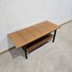 Vintage 1970s Wooden Coffee Table with Lower Shelf – Mid-Century Moder