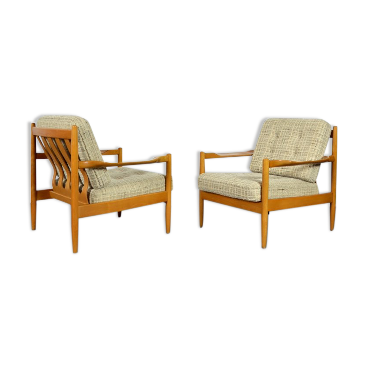 Pair of scandinavian armchairs 1960