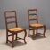 Antique walnut chairs from Italy, 20th century.