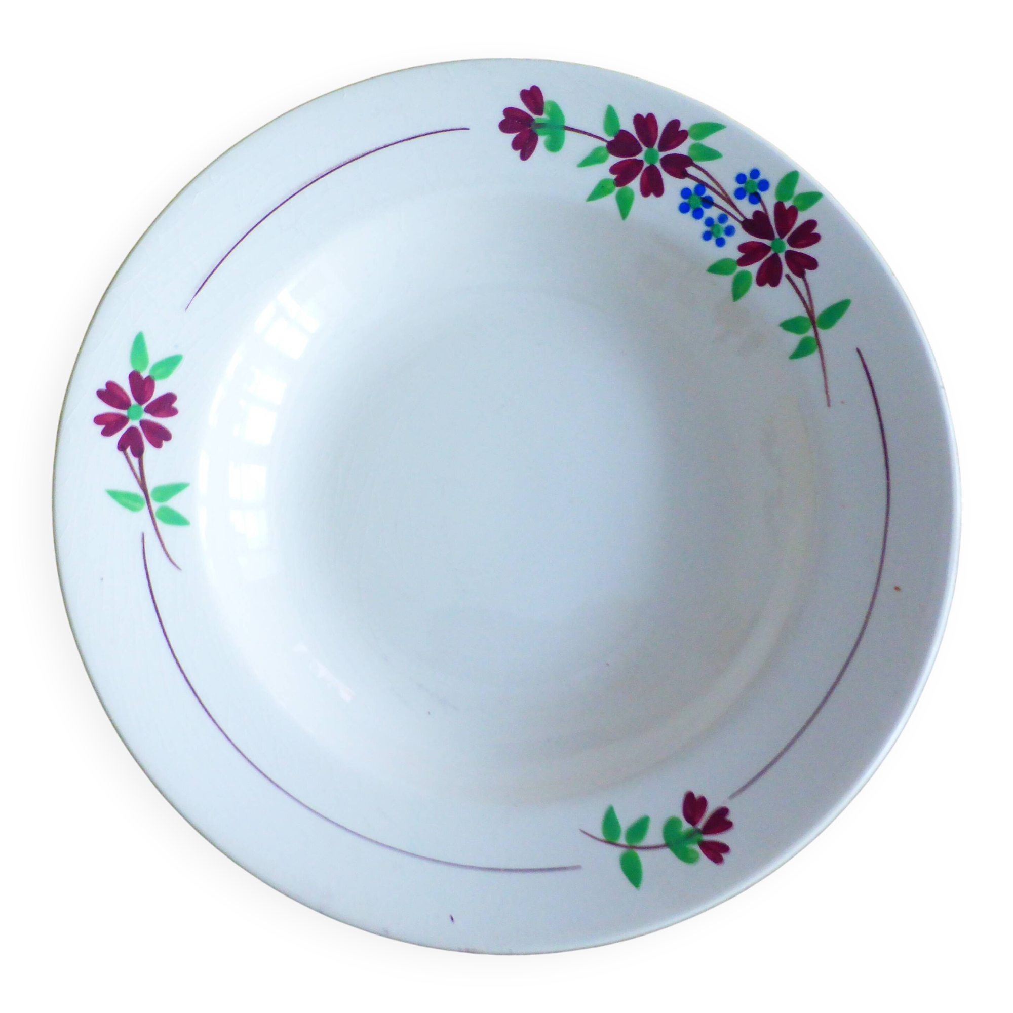 1 vintage soup plate from Moulin des Loups et Orchies 221278
