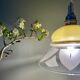 Vintage lampshade ride in yellow and transparent glass
