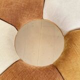 Postmodern Rondell Round Sofa in Velvet Fabric, 1980s