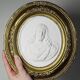 Religious wall medallion Christ plaster antique 19th century Louis XVI style 19th century