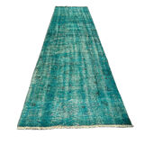 Vintage distressed turkish rug runner