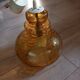 Vintage molded glass pendant light