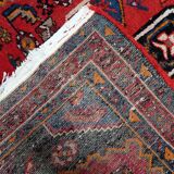 Vintage 1930s Persian Hamadan rug, geometric medallion, 105cm x 143cm (3'5" x 4'8") - 1C1276