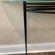 Console model "Atlantique" in metal and glass Pascal Mourgue edition Artelano