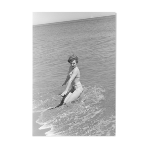 Tirage photo noir et blanc pinup