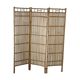 Screen 3 panels bamboo, rattan and wicker 1970 vintage