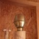 Rattan coat rack