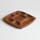 Scandinavian teak wooden tray with compartiments, 1970