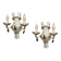 Appliques en perles de verre Ensemble de 2 années 1980