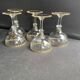 5 Coupes à champagne putoisé or – Legras service Pierrefonds XIXème