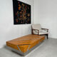 Table basse en loupe D’orme 1970