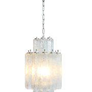 Chandelier with Murano tubes vintage attributed to Venini