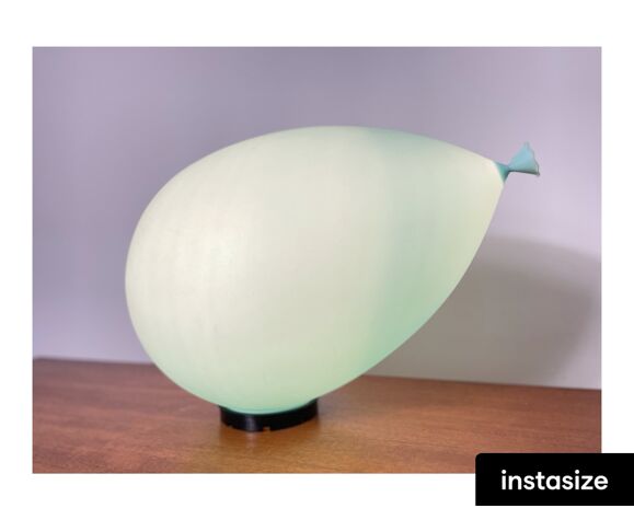 Lampe ballon vintage xxl par Yves Christin 1980