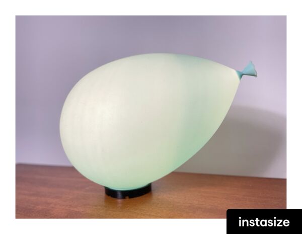 Lampe ballon vintage xxl par Yves Christin 1980