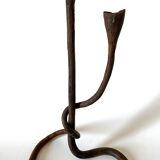 Wrought iron candle holder