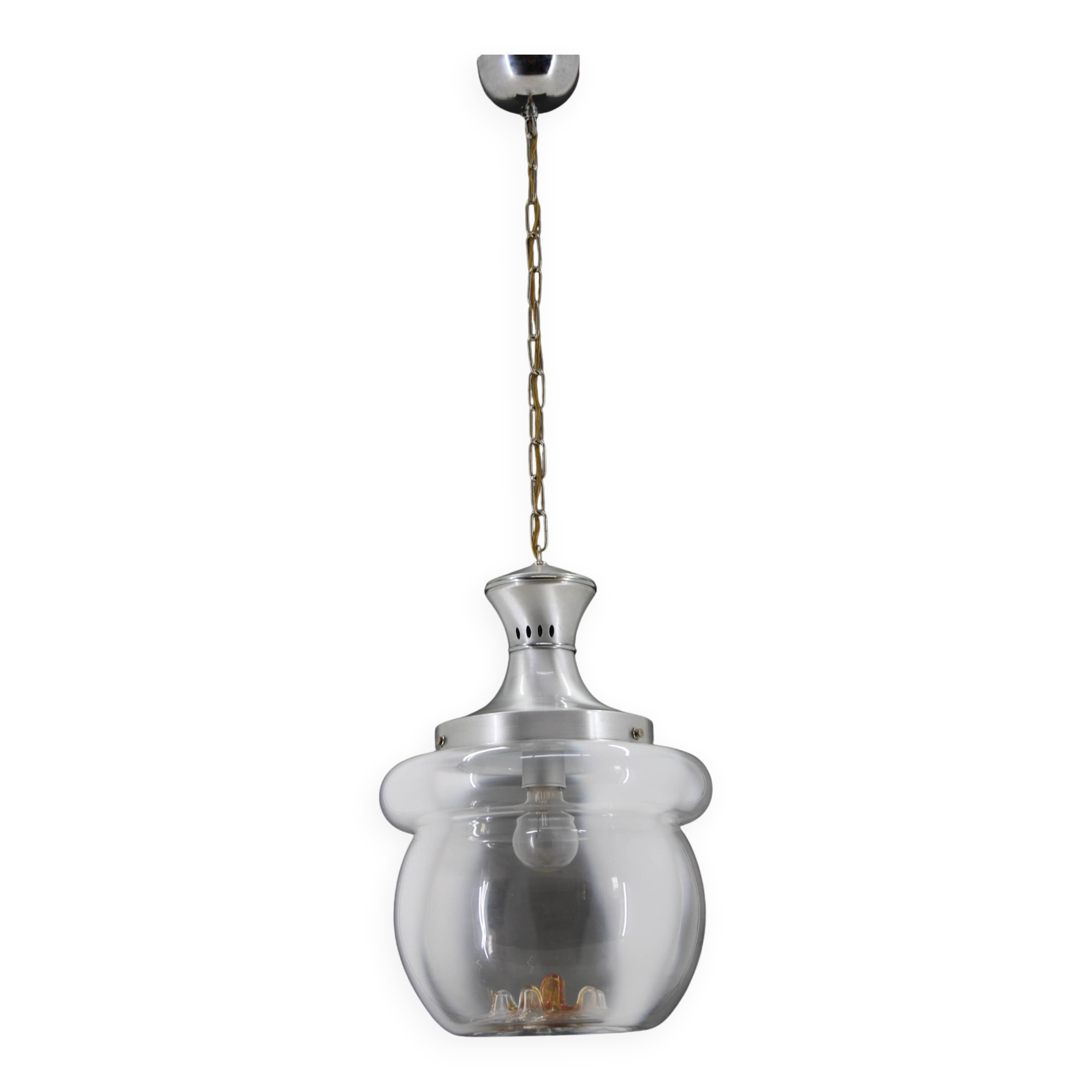 1970s Glass Murano Pendant Light , Italy
