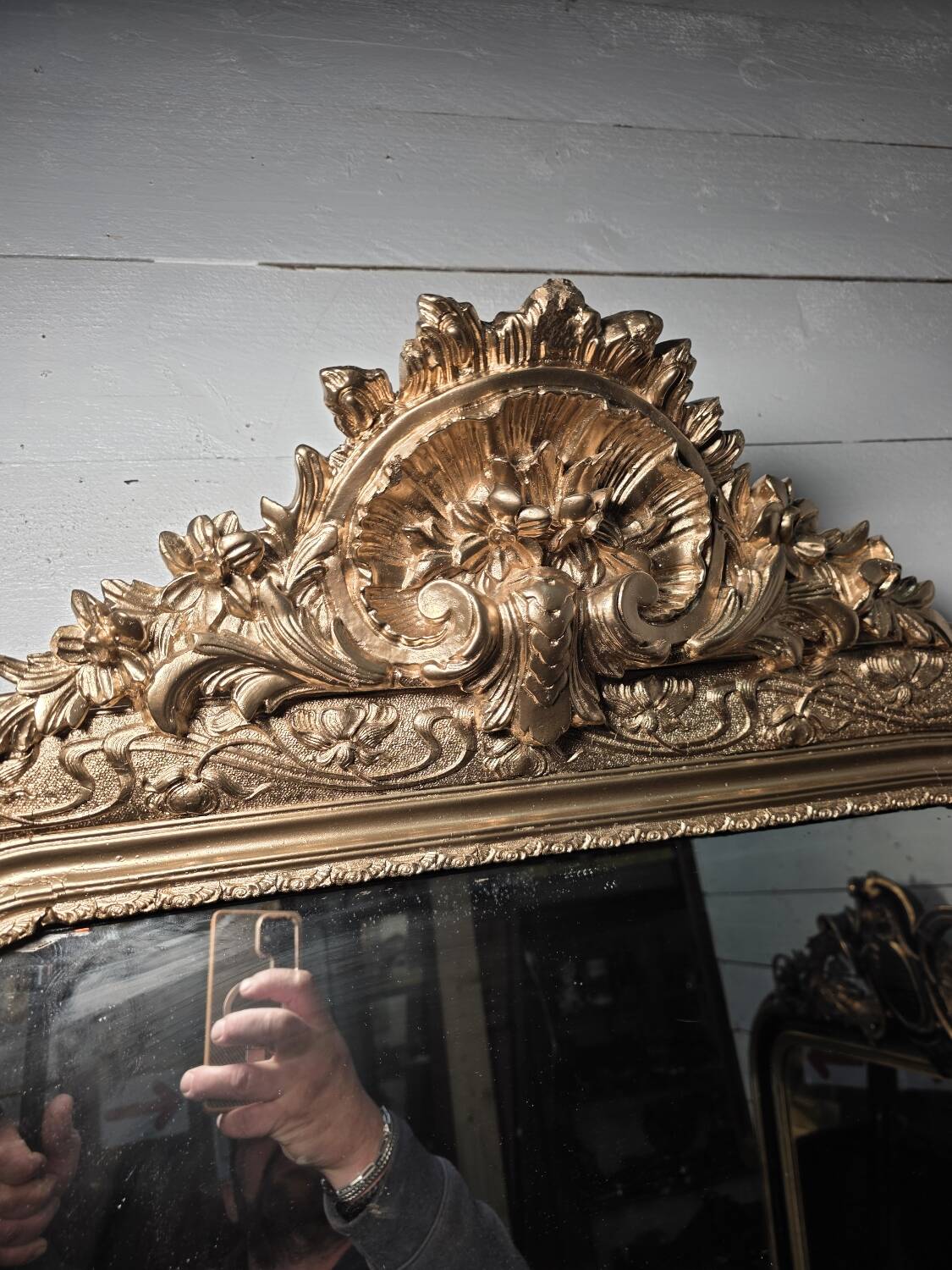 Napoleon III gilded mirror