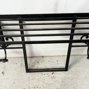 Art Deco wall coat rack in hammered wrought iron, 20th century.