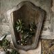 Brutalist mirror by Jean Goardère, brass and tin, 1970s.